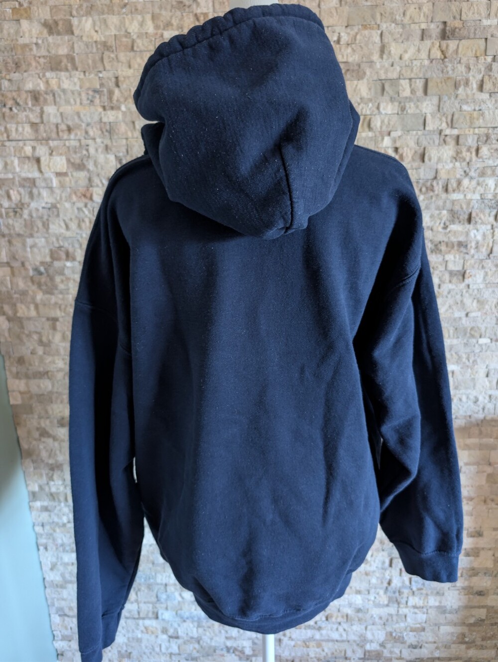 Capricorn Zodiac Gildan Heavy Blend Navy Hooded Sweatshirt Hoodie Sz L Cotton image 3